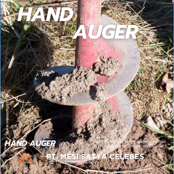 Hand Auger digunakan untuk pengeboran tanah manual dalam survei geoteknik dangkal