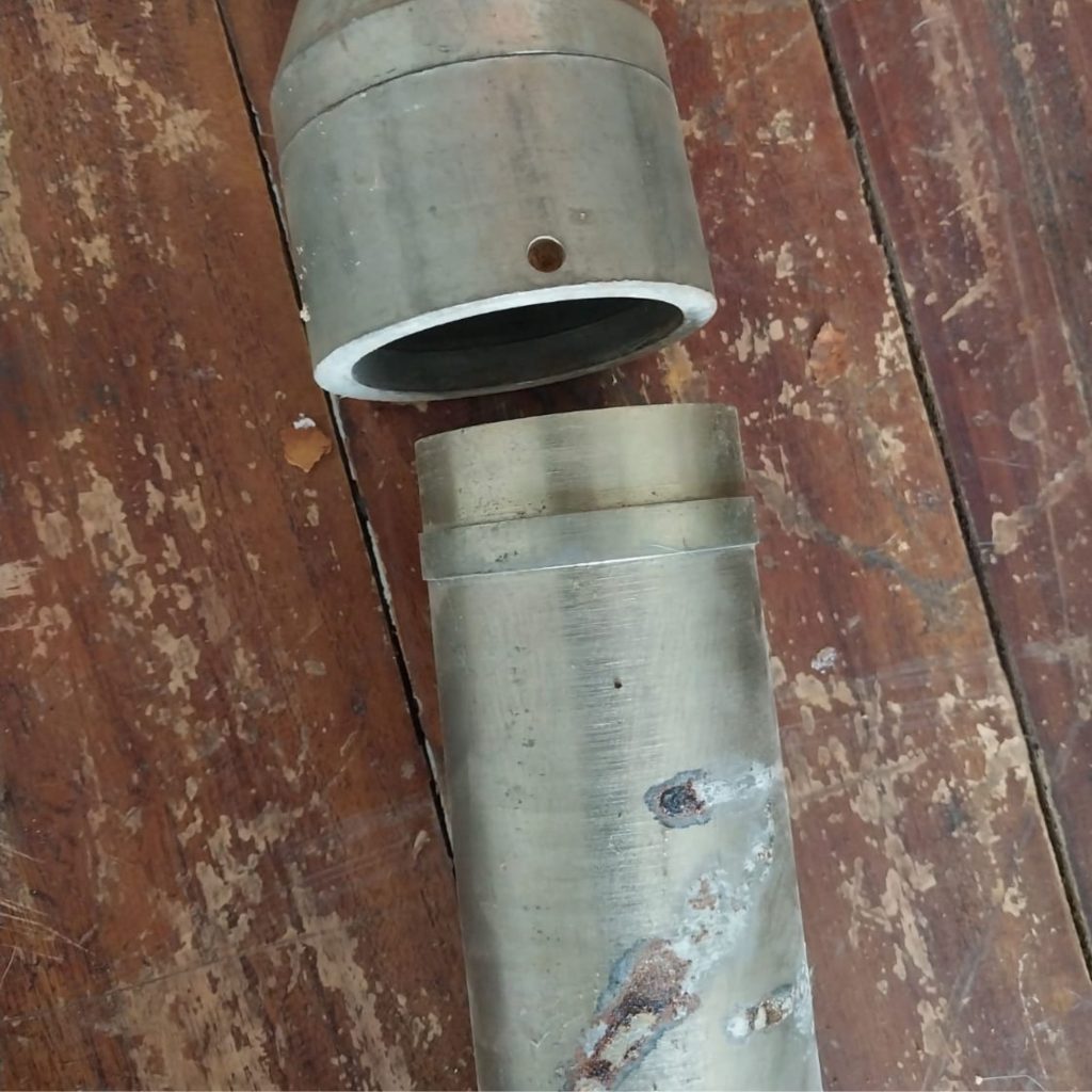 Tabung UDS untuk drilling dan pengeboran geoteknik, digunakan untuk pengambilan sampel undisturbed pada proyek di Sulawesi dan Jakarta.