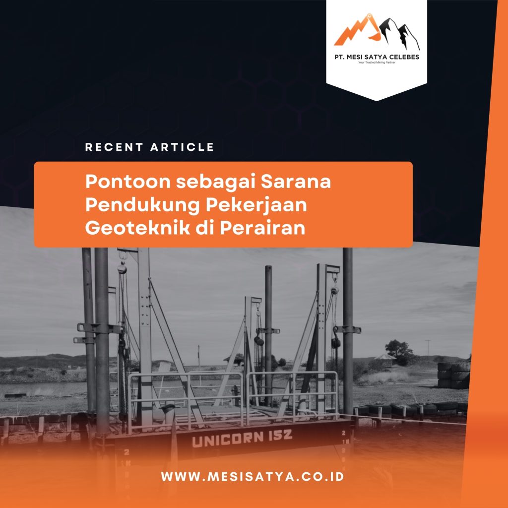 Pontoon sebagai sarana pendukung pekerjaan geoteknik di perairan Title Image: Pontoon for Geotechnical Works in Marine Areas