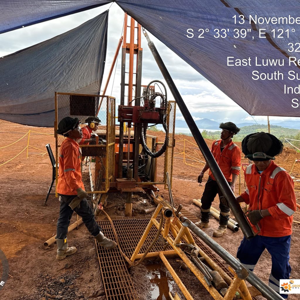 Aktivitas soil investigation Sulawesi menggunakan drilling geoteknik untuk proyek tambang nikel dan kawasan industri