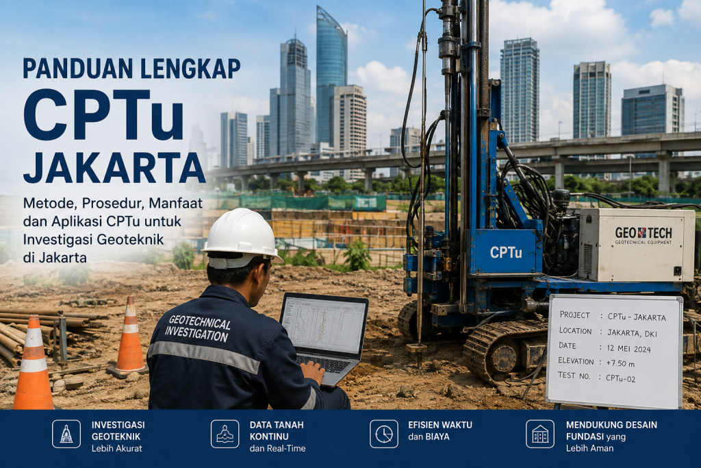Panduan lengkap CPTu Jakarta untuk investigasi geoteknik dan pengujian tanah