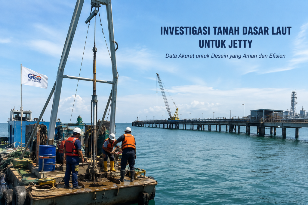 Investigasi tanah dasar laut untuk jetty menggunakan rig offshore