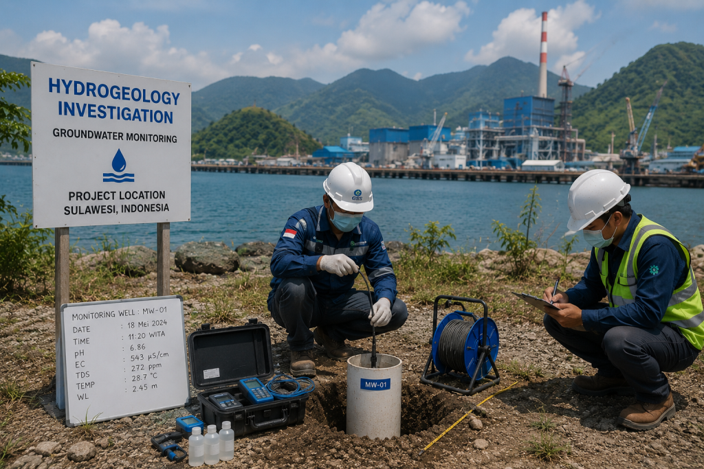 Hydrogeology Investigation Sulawesi untuk groundwater monitoring dan investigasi air tanah